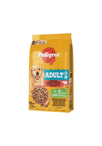 Pedigree Biftekli ve Kümes Hayvanlı Yetişkin Köpek Maması 12 KG