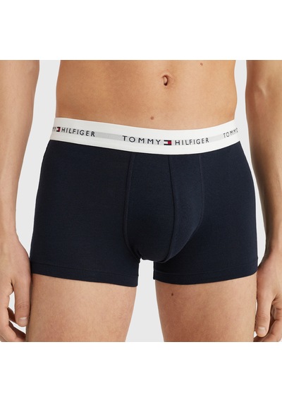 Tommy Hilfiger 3'lü Trunk Erkek Siyah Boxer Düz Um0um02761 Siyah