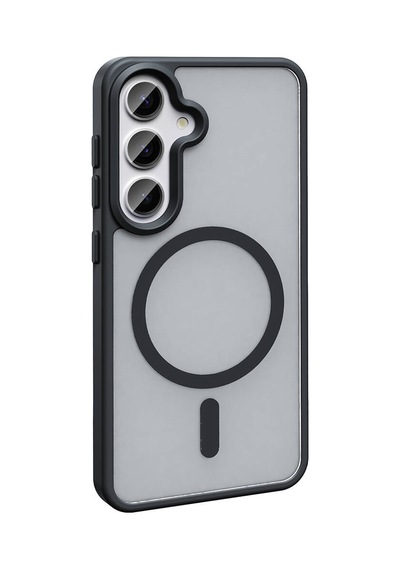 Galaxy Uyumlu S23 Fe Kılıf Magsafe Destekli Kamera Yükseltili Silikon Mat Parmak İzi Tutmayan Pazarplus Gri