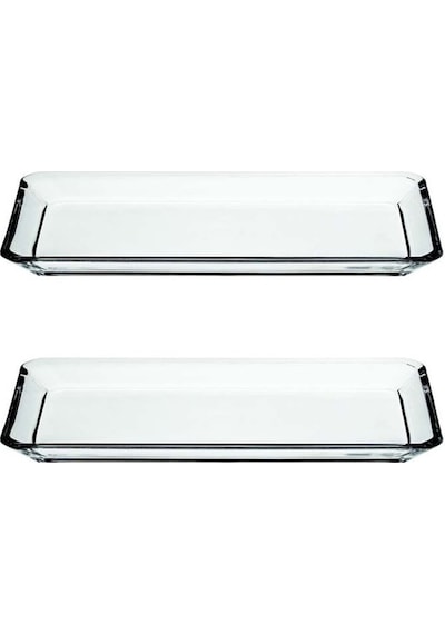 Paşabahçe 68017 Nude Gace Kristal Servis Tabağı - 2'li Set