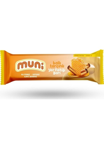 Muni Ballı Tarçınlı Yer Fıstığı Barı 12 x 40 G