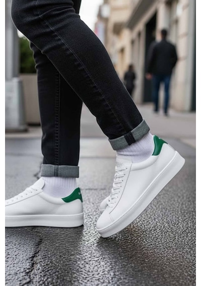 Lufian Erkek Sneaker Ayakkabı Beyaz/yeşil Beyaz - Yeşil