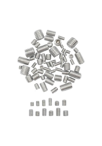 Setskur Civata M6x6 Mm 20 Adet Vidalı Pim Paslanmaz Çelik İnox 916 A2 Kalite Konik Uçlu İçten Altıgen Vida 6 X 6 X 6 Milimetre