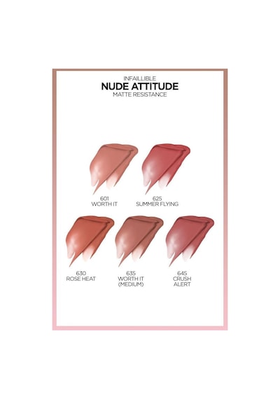 L'Oréal Paris Infaillible Matte Resistance Likit Mat Ruj 635 Worth It Medium