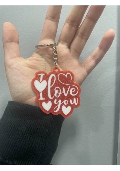 I Love You Seni Seviyorum Sevimli Figür Karakter Anahtarlık Çok Renkli 16696344