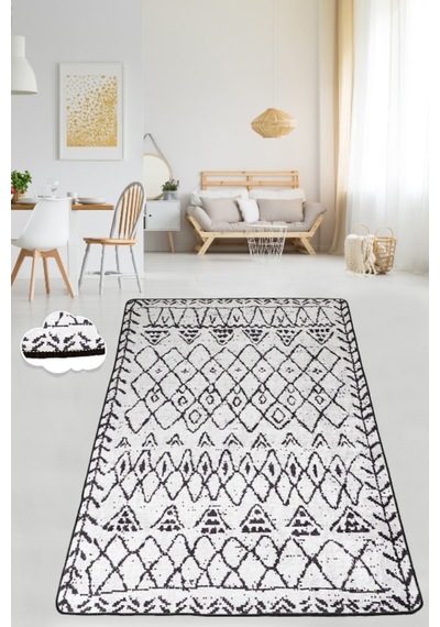 Soho White Djt 80X120 Cm Kaymaz Dekoratif Halı