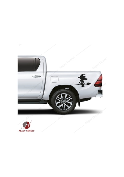 Cadılar Bayramı Sticker Cadı Sticker Oto Sticker Arma Sticker