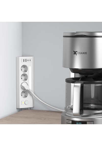 Fulltech Ftr-22 Gece Lambalı Akım Korumalı Çoklu Priz - Beyaz 2 M