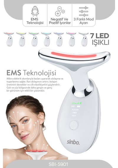 Sinbo Yüz Ve Boyun Bölgesi Sıkılaştırıcı Sbı-5901b