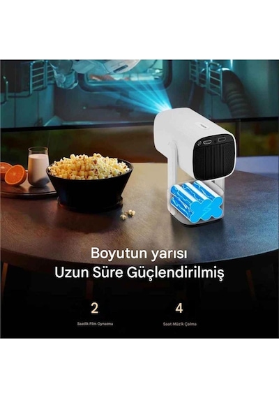 K2 4k Çözünürlüklü Powerbankli Taşınabilir 5g Otomatik Odaklama Sistemli Projeksiyon Cihazı