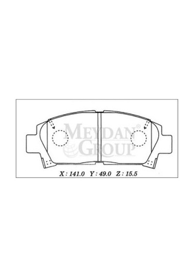 Toyota Avensıs 01/02 Ön Fren Balatası 1,6/1,8/2,0 Disk 141x49x15,5 Daıwa - Fren Ve Ekipmanları