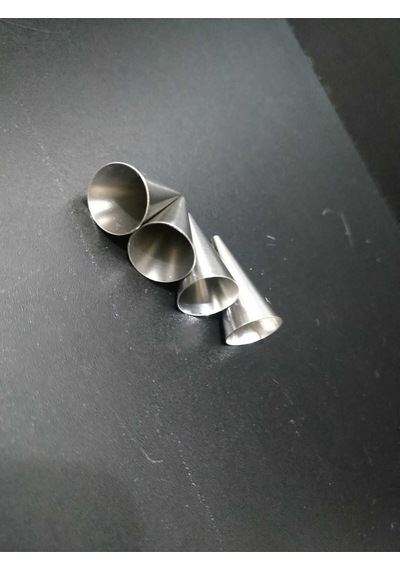 1 - 2 - 3 - 4 Numara Krema Sıkma Yazı Duy Uçları Paslanmaz Yazı Yazma Krema Sıkma Duy Uç Seti 3 Cm