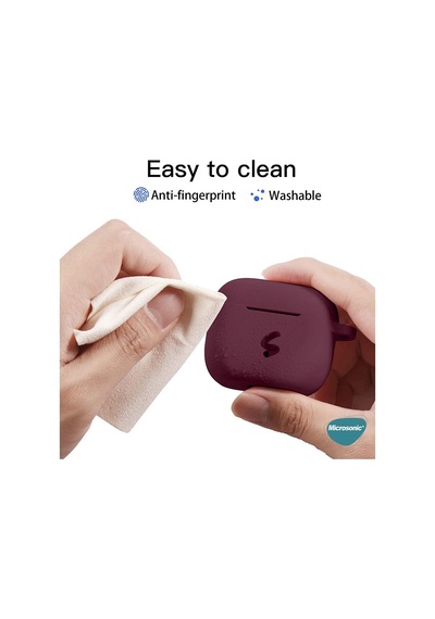 Microsonic Apple Uyumlu AirPods 3 Askılı Mat Silikon Kılıf