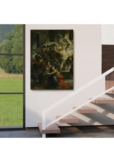 Pompeii'nin Son Günü Karl Pavlovich Bryullov Kanvas Tablo-6362