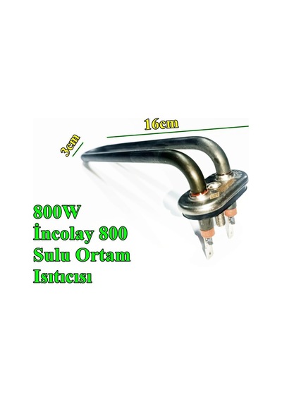 Bulaşık Makinesi Tank Rezistansı 800w İncolay 800 - Isısan R5127-1p