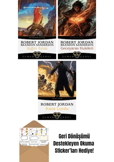 Işığın Anısı Zaman Çarkı 14 + Geceyarısı Kuleleri Zaman Çarkı 13 + Kaos Lordu Zaman Çarkı 6