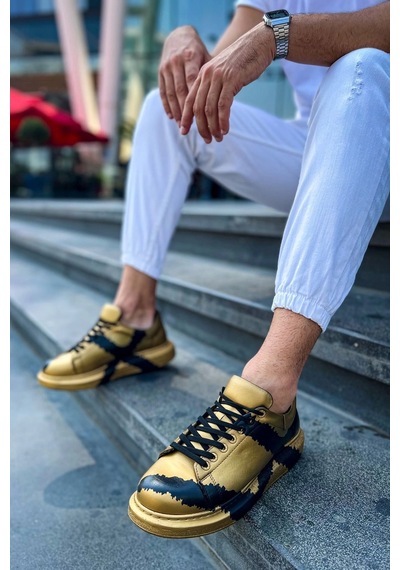 Ch254 Cst Pittura Erkek Ayakkabı 549 Gold Sıyah X Çok Renkli