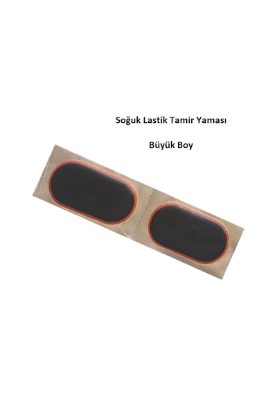 Büyük Lastik Yaması - Bisiklet - Motor Lastiği Yaması Açık Gri
