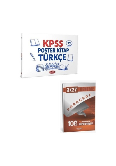 Data 2027 Kpss Türkçe Poster Kitap + Anla Kazan Paragraf