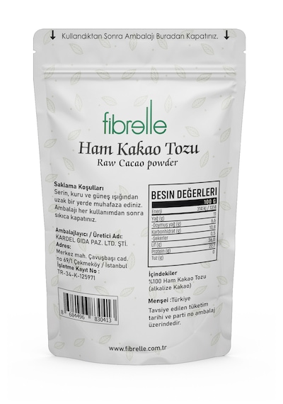Fibrelle Ham Kakao 150g / Raw Cocoa Powder 150g