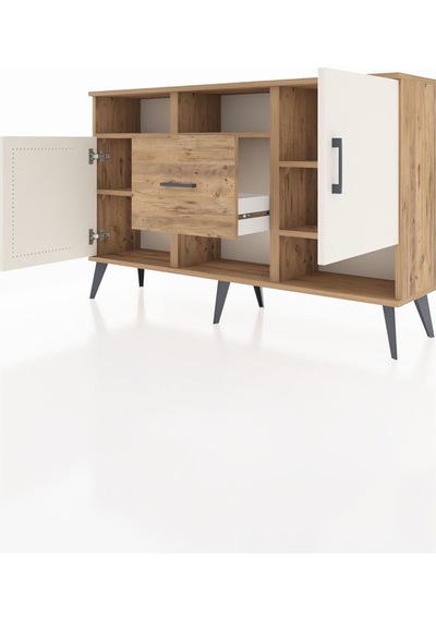 Arges Konsol 5 Raflı Tek Çekmeceli 2 Kapaklı 132x30x83 Çam-aytaşı/çam Aytaşı/çam Arges Konsol 5 Raflı Tek Çekmeceli 2 Kapaklı 132x30x83 Çam-aytaşı/çam Aytaşı/çam