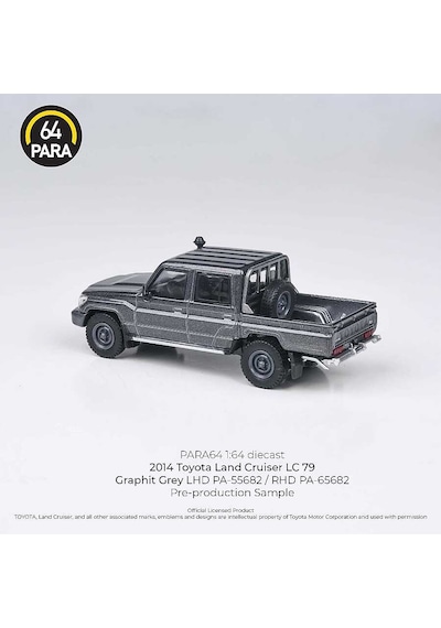 Para64 Toyota 2014 Land Cruiser Double Cab Pickup Lc79 Graphite Grey Rhd Pa-65682 Çok Renkli