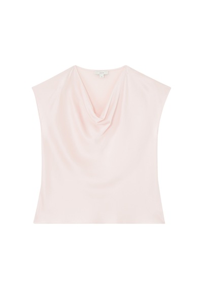 Vince Ipek Cowl Yaka Bluz Açık Pembe