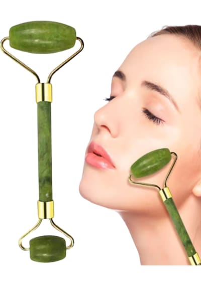 Yeşim - 385 - T Yüz Bakım Seti Çift Başlıklı Roller Ve - Csmo-tex - Gua Sha