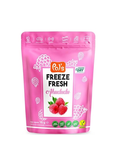 Pol S Freeze Fresh Dondurularak Kurutulmuş Ahududu 16 Gr 15 G
