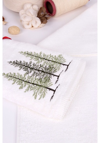 %100 Pamuk 50X70 2'Li El Havlusu (476576938)-Krem-50 X 70 Krem