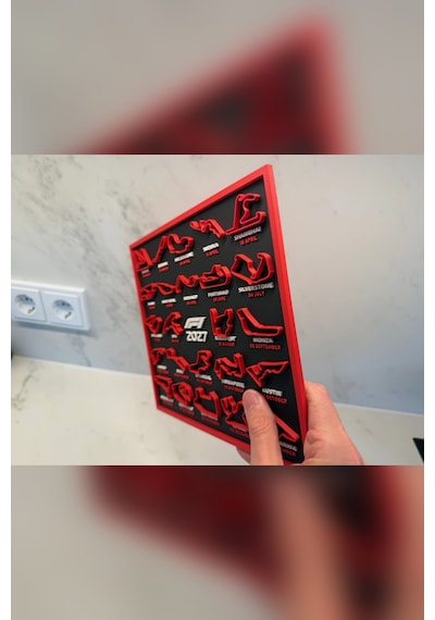 Zeroxo Yarış Pisti Takvimi Duvar Panosu 25x22 Cm Dekoratif Sezon Takvimi