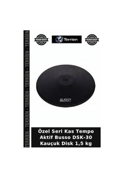Özel Seri Kas Tempo Aktif Busso Dsk-30 Kauçuk Disk 1,5 Kg