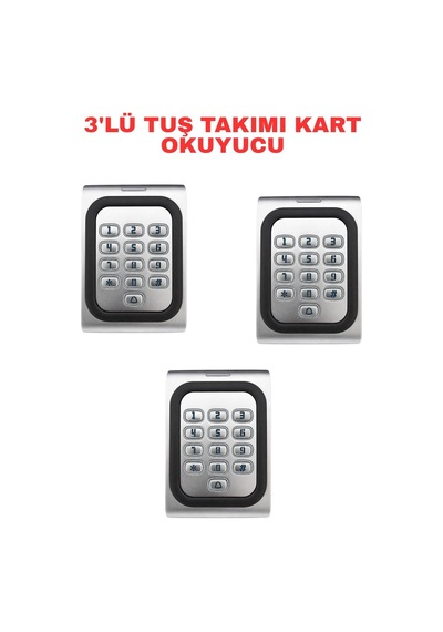 Sr-223 Em-w Ip68 Şifreli Proximity Kart Okuyucu 125 Khz Metal Kasa Geçiş Kontrol Sistemi 3 Adet