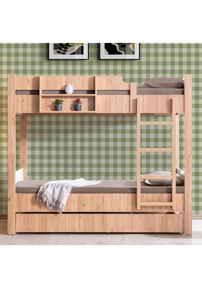 Ranza, Asya Ayrılabilir Yavrulu Ranza, Ceviz - Beyaz + 2 Adet Comfort Yatak 90 X 190 CM Ranza, Asya Ayrılabilir Yavrulu Ranza, Ceviz - Beyaz + 2 Adet Comfort Yatak 90 X 190 CM
