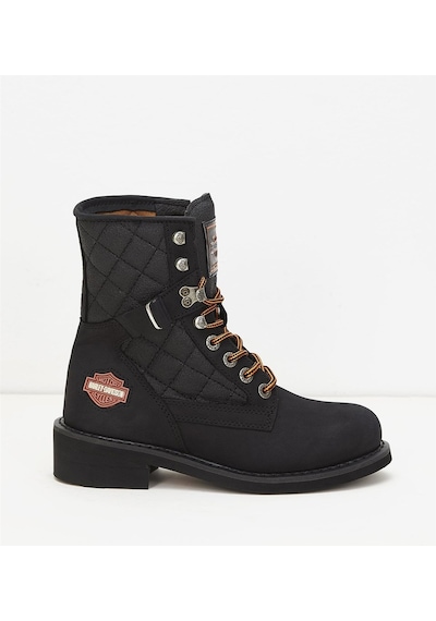 Harley Davidson Harley-davidson 025m100031 New Worker Erkek Bot - Siyah Deri-siyah Deri