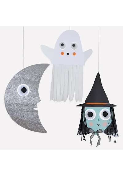 Meri Meri - Halloween - Dev Cadılar Bayramı Karakterleri Asma Süs 3'lü 0 - 99
