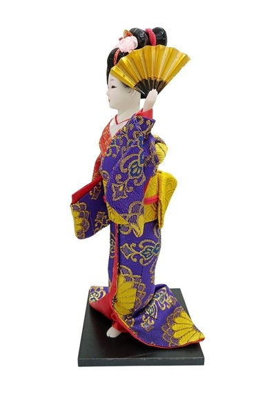 Japon Kimonolu Geyşa Bebek Kabuki Biblo 30 Cm No.9 Anime