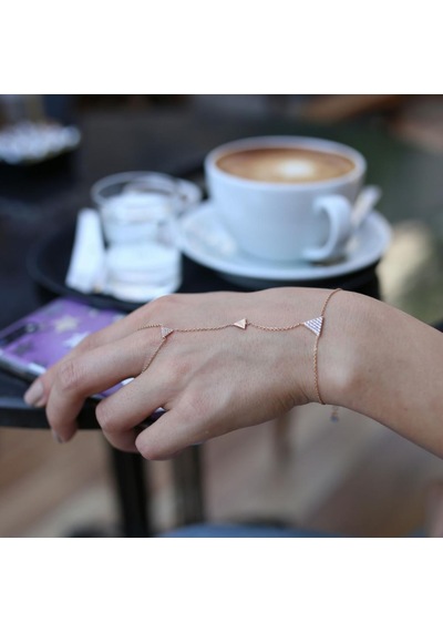 Tasarım Üçgen Şahmeran Rose Gold