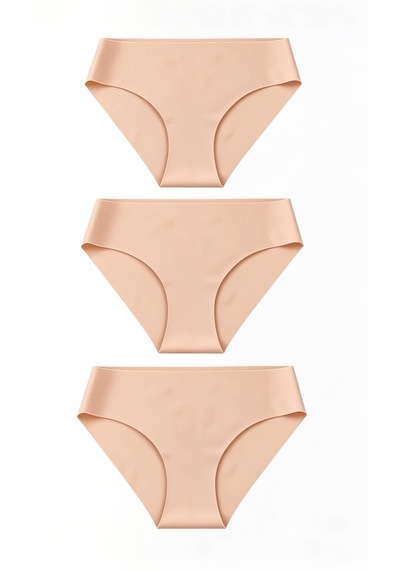 Skin Verse Lazer Kesim Pamuklu Bikini Külot 3'lü Set Beyaz