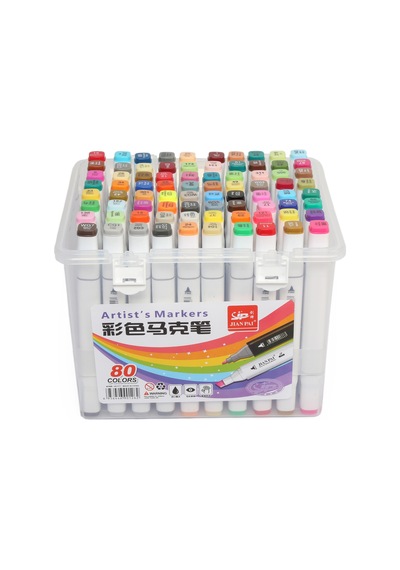 Hobi Market Art Çift Uçlu Marker Kalem Seti 80 Renk