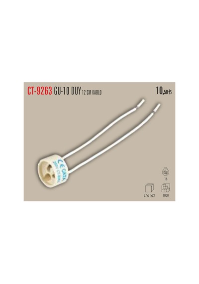 Ct-9263 G10duy 12cm Kablolu 10 Adet