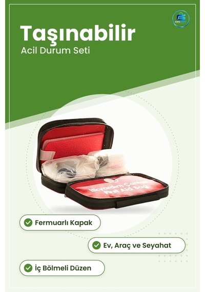 İlk Yardım Çantası Ekipmanı Taşınabilir Acil Durum Sağlık Seti Ev