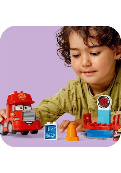LEGO® DUPLO® Disney ve Pixar Arabalar Mack Yarışta 10417 2+ Eğitici Oyuncak Yapım Seti - 14 Parça