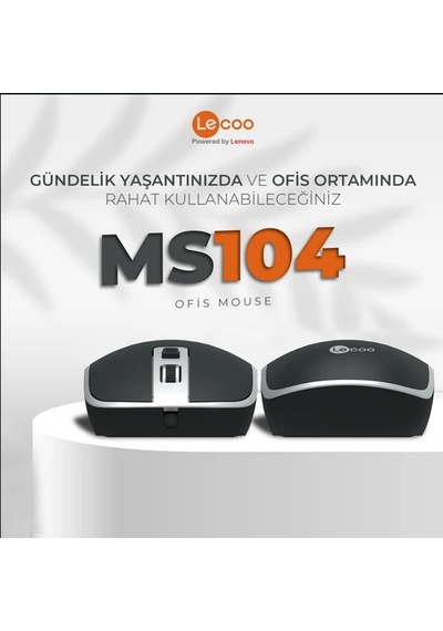 Lecoo Ms104 Siyah Usb Kablolu Mouse