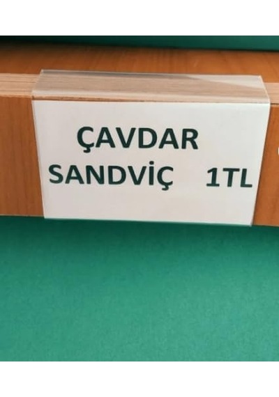 Rafa Önden Geçme U Tip Etiketlik U48 4x8cm - 100 Adet Çok Renkli