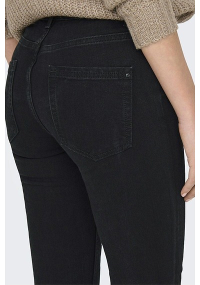 Only Onlhush Mıd Skın Ank Rw Dnm Akm188 Noos Kadın Siyah Denim Pantolon - 15336727 Siyah