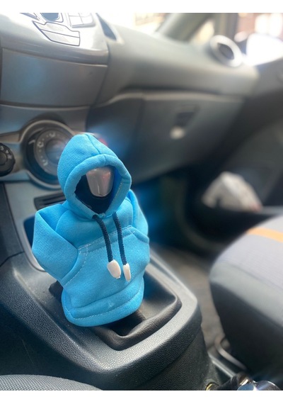 Vites Poları - Her Araca Uyumlu Vites Süsü Vites Hoodie Araç Aksesuarı Turkuaz