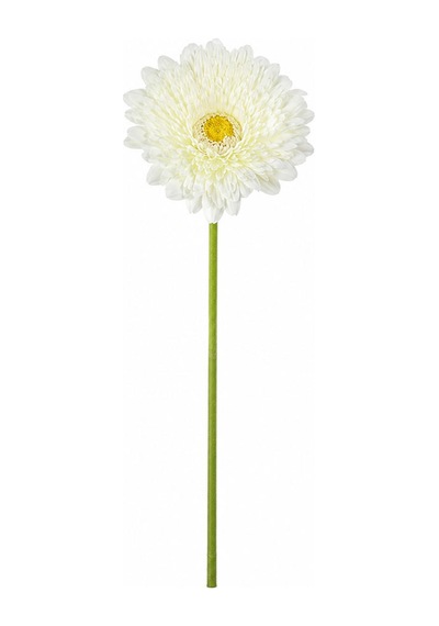 Yapay Çiçek Gerbera Dal Beyaz 60 Cm