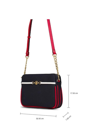 U.s. Polo Assn. Çapraz Askılı Kadın Çanta Lacivert-beyaz-kırmızı Us25239 Lacivert
