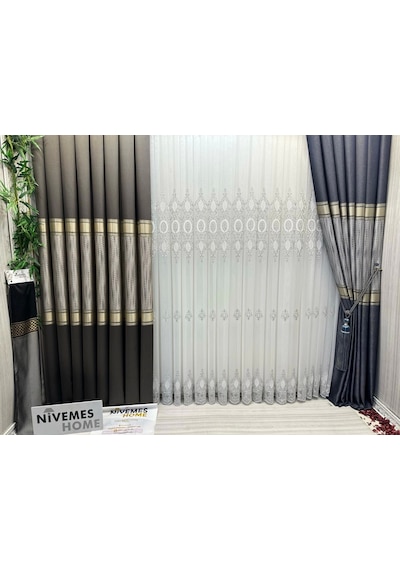 Nivemeshome Mozaik Ft614163 V-5302 Antrasit 1/3 Sık Pileli Fon Perde Apm Antrasit Nivemeshome Mozaik Ft614163 V-5302 Antrasit 1/3 Sık Pileli Fon Perde Apm Antrasit